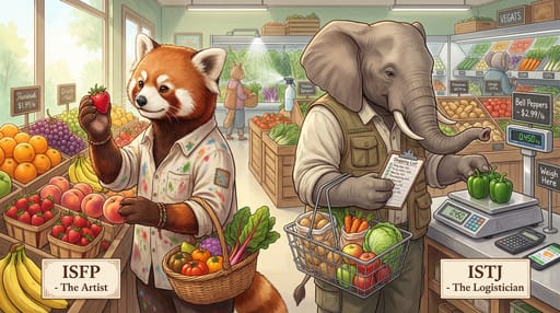 Nano Banana 提示词：MBTI 16 人格动物拟人插画生成器｜Curify AI